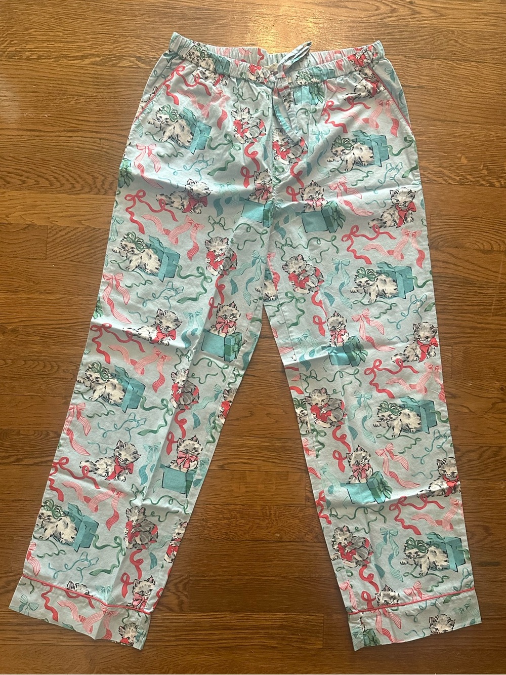 NWT Printfresh Hilton Collection Blue and Pink Kitten Pajama Set size small - Picture 8 of 12